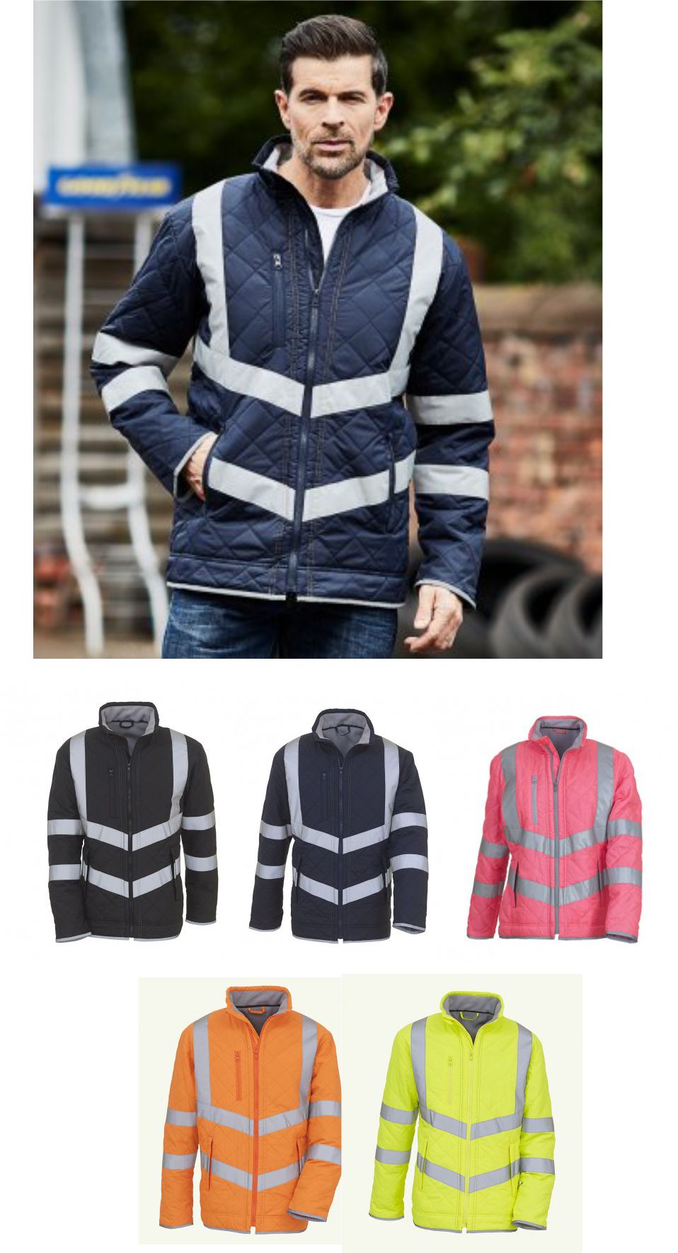 YK208 Yoko Hi-Vis Kensington Jacket  YK208 Yoko Hi-Vis Kensington Jacket